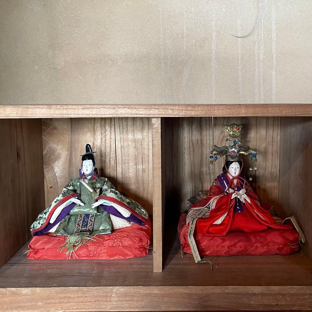 雛人形 お雛様 ひな祭り 男雛 女雛 戦前 24.4.6−4