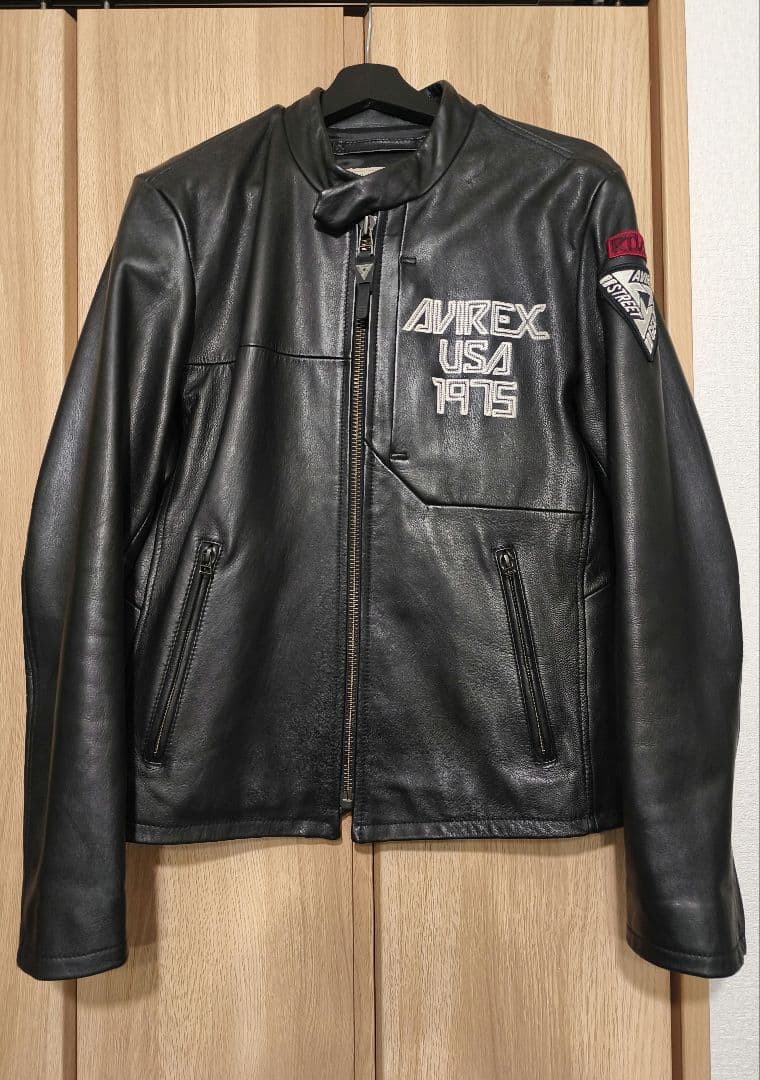 ⭐️最終価格 超美品⭐️AVIREX レザー シングルライダースジャケット