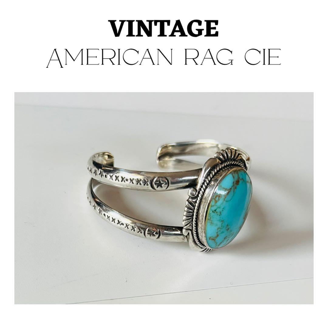 VINTAGE ビンテージ ターコイズ バングル　ブレスレット シルバー925