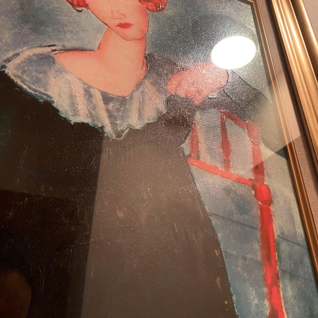 アメデオ・モディリアーニ 赤毛の女 立体複製名画 レプリカ 絵画