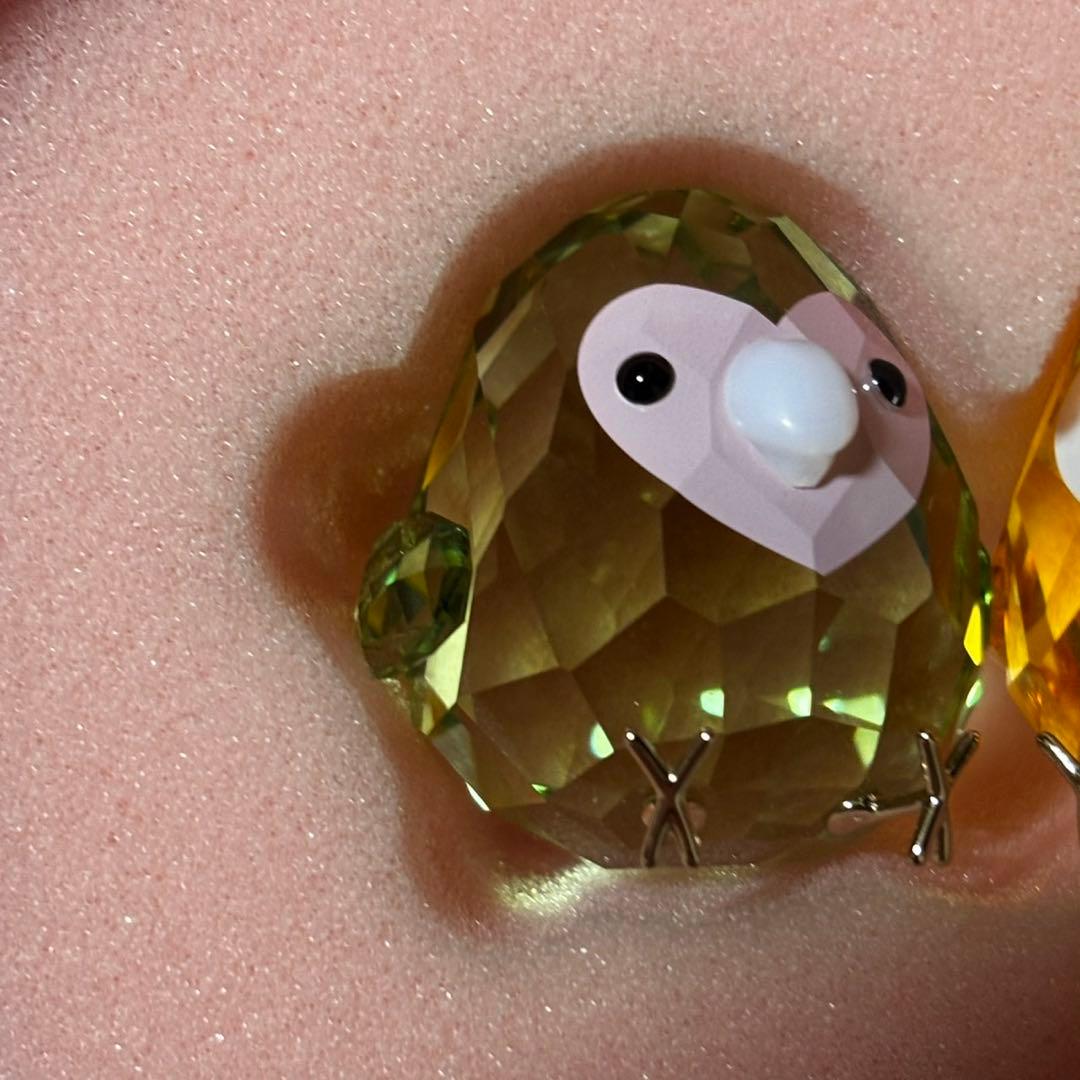 新品スワロフスキーフィギュリン Birds ラブバード フィギュアフィギュリン