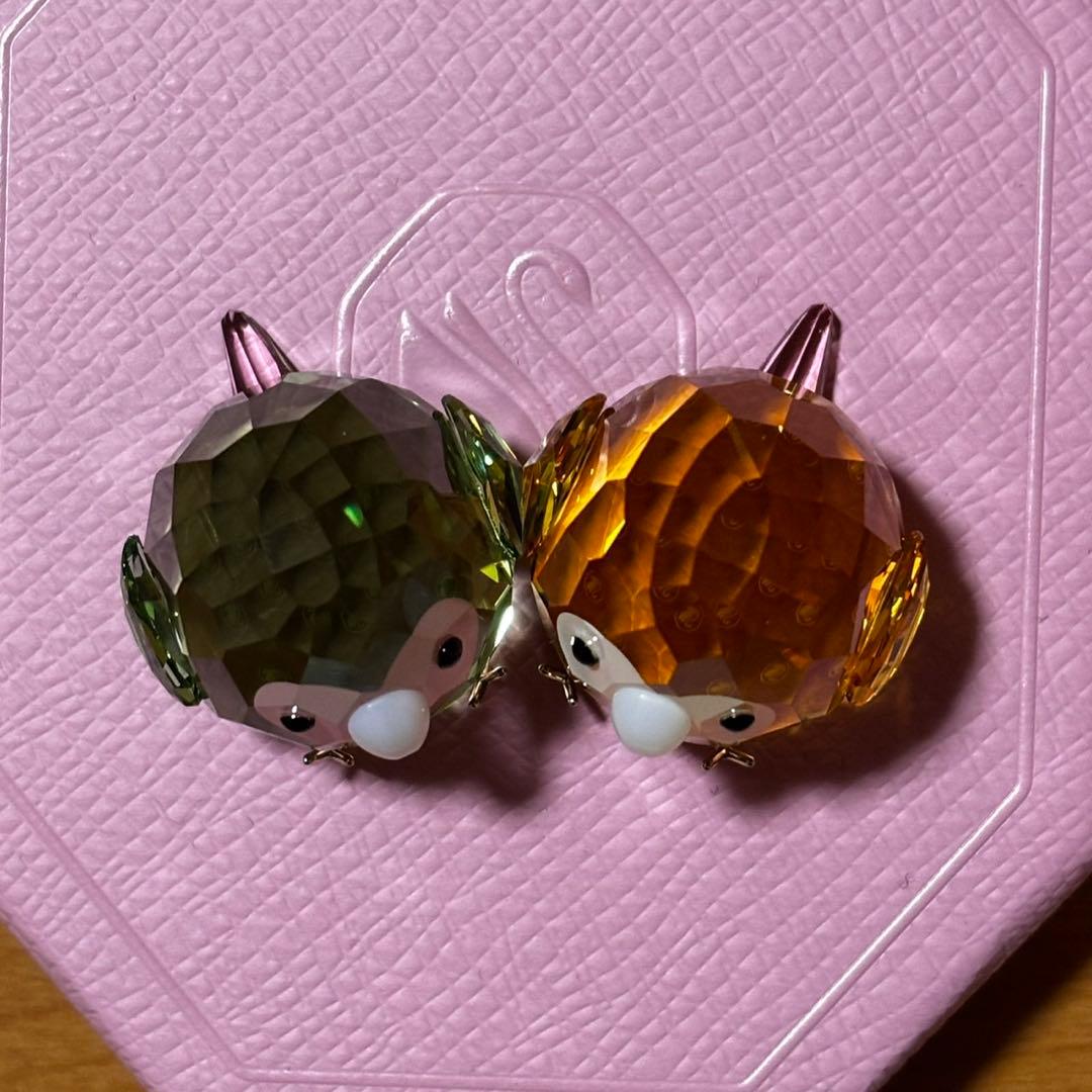 新品スワロフスキーフィギュリン Birds ラブバード フィギュアフィギュリン