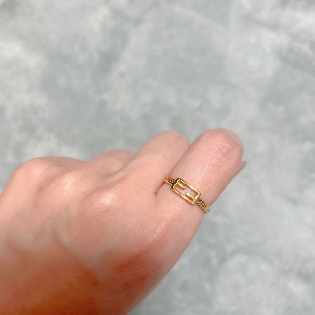 FENDI♡バケットリング ゴールド