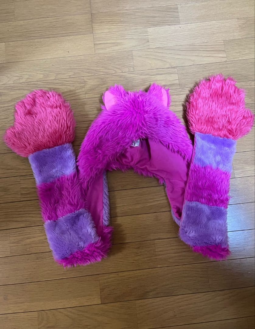 チェシャ猫 マフラーキャップ ディズニー 美品