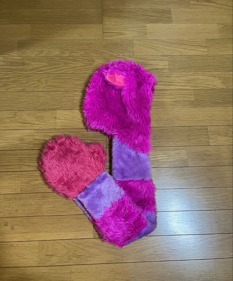 チェシャ猫 マフラーキャップ ディズニー 美品