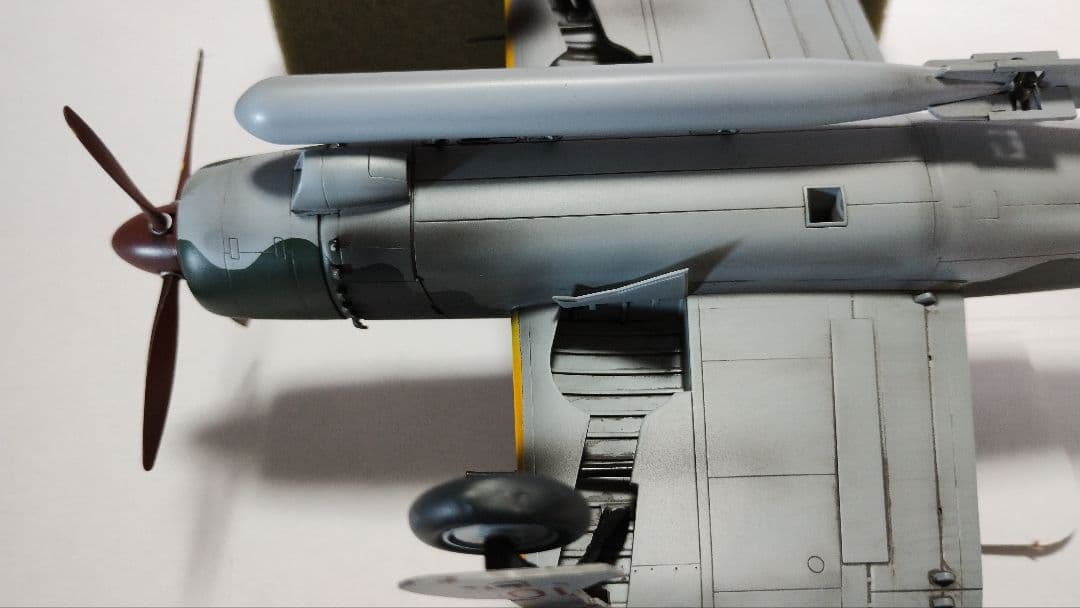 プラモデル完成機　1/48　艦上攻撃機「流星改」