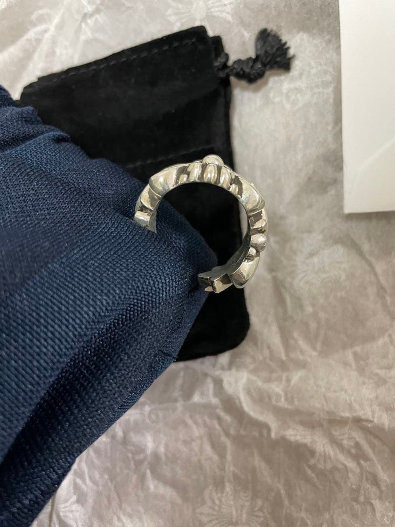 【新品未使用】ダブルフローラルクロスリング クロムハーツ