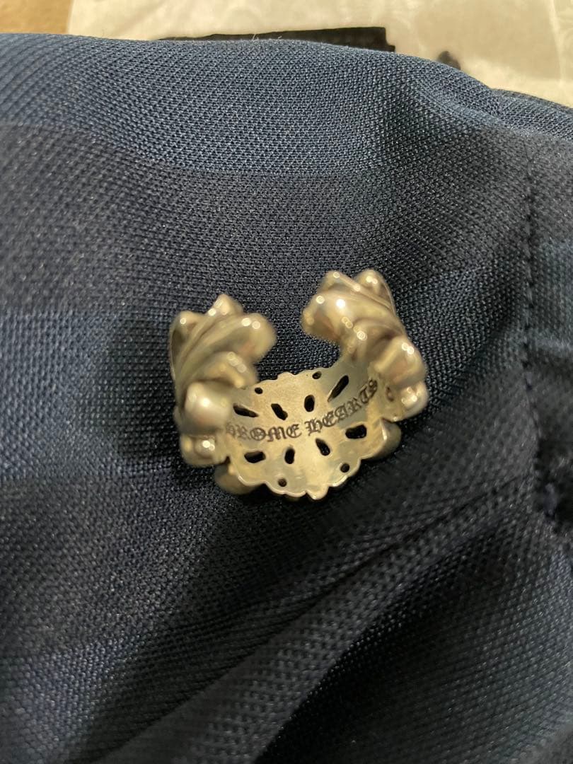 【新品未使用】ダブルフローラルクロスリング クロムハーツ