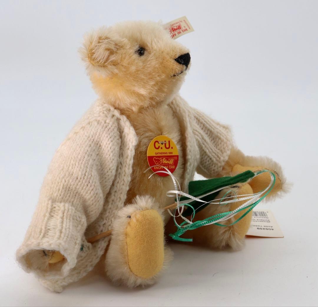 コレクション Steiff C.U. gathering bear with flag1995