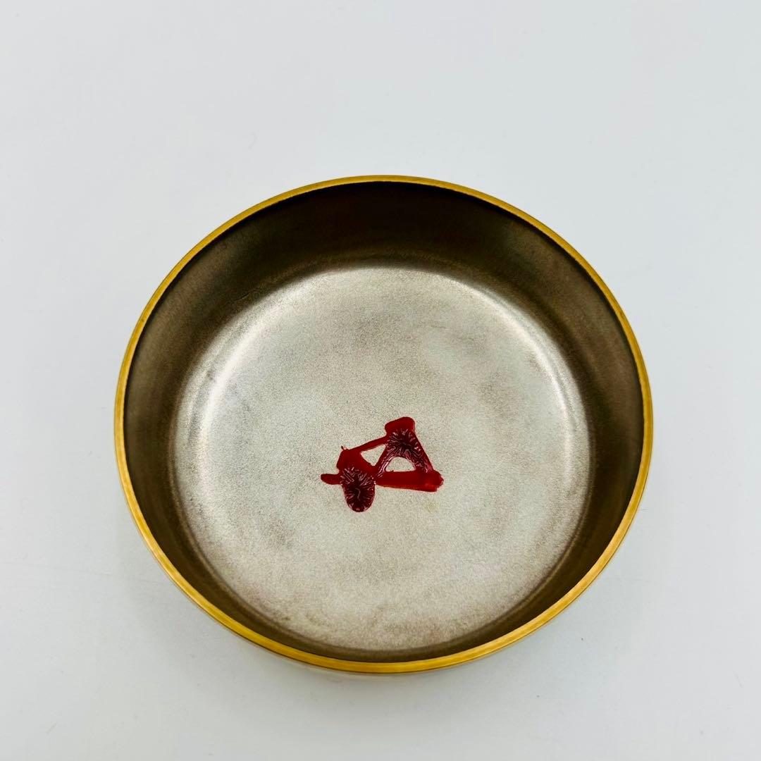 【和田瑾斎　鵬雲斎大宗匠書付　菊桐蒔絵　大棗】茶道具　漆器　骨董　共箱　二重箱