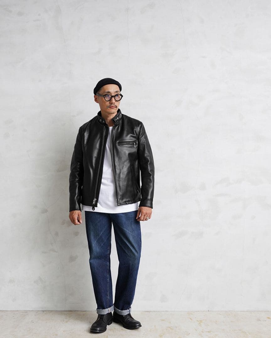 Schott USA LINE 641 ステアハイド シングルライダース