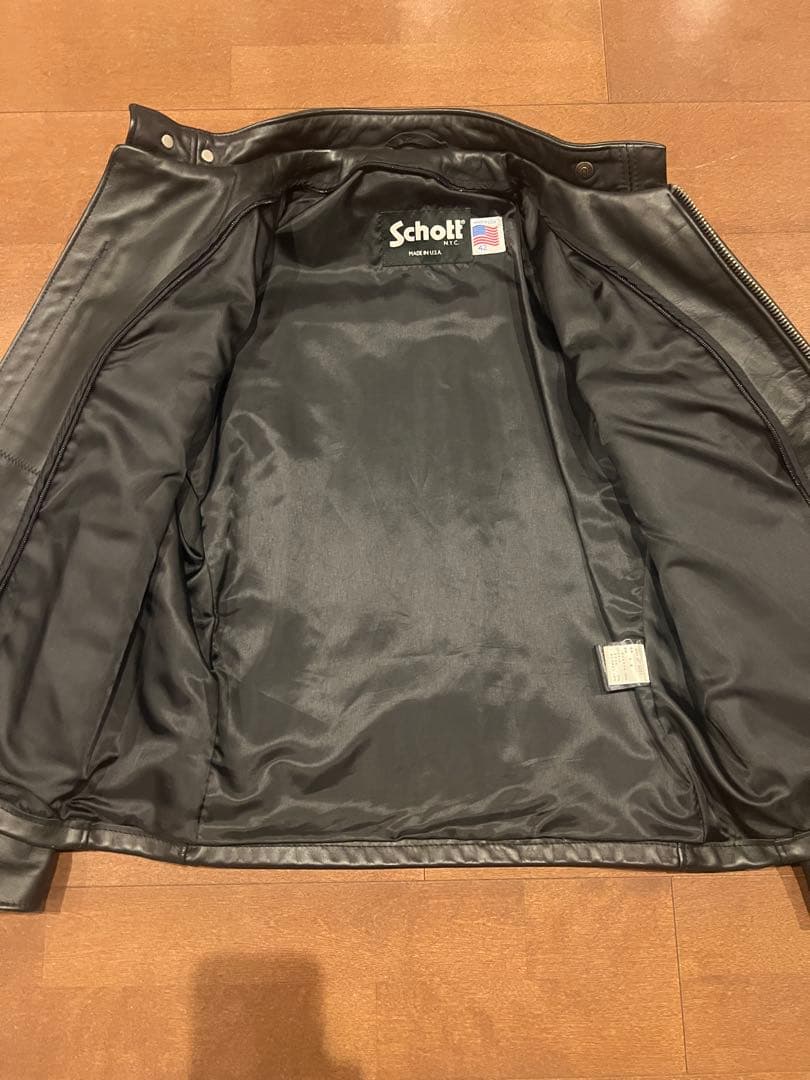 Schott USA LINE 641 ステアハイド シングルライダース