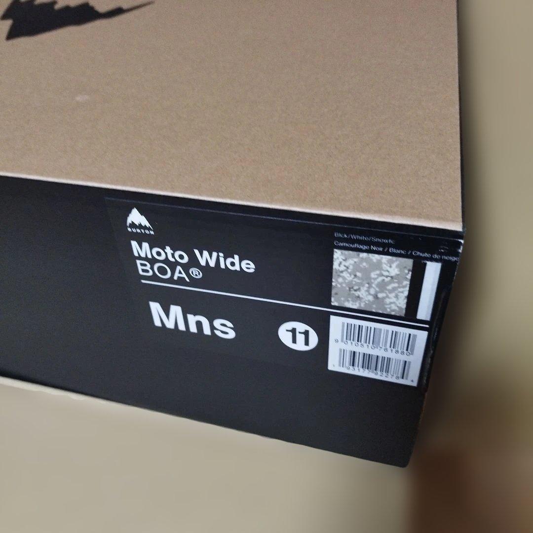 BURTON MOTO BOA WIDE ブラック/ホワイト/カモ　極美品29㌢