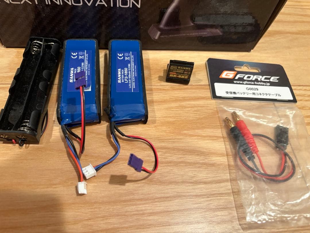 サンワ SANWA M12SRS 受信機 RX-482 リフェバッテリー2本付き