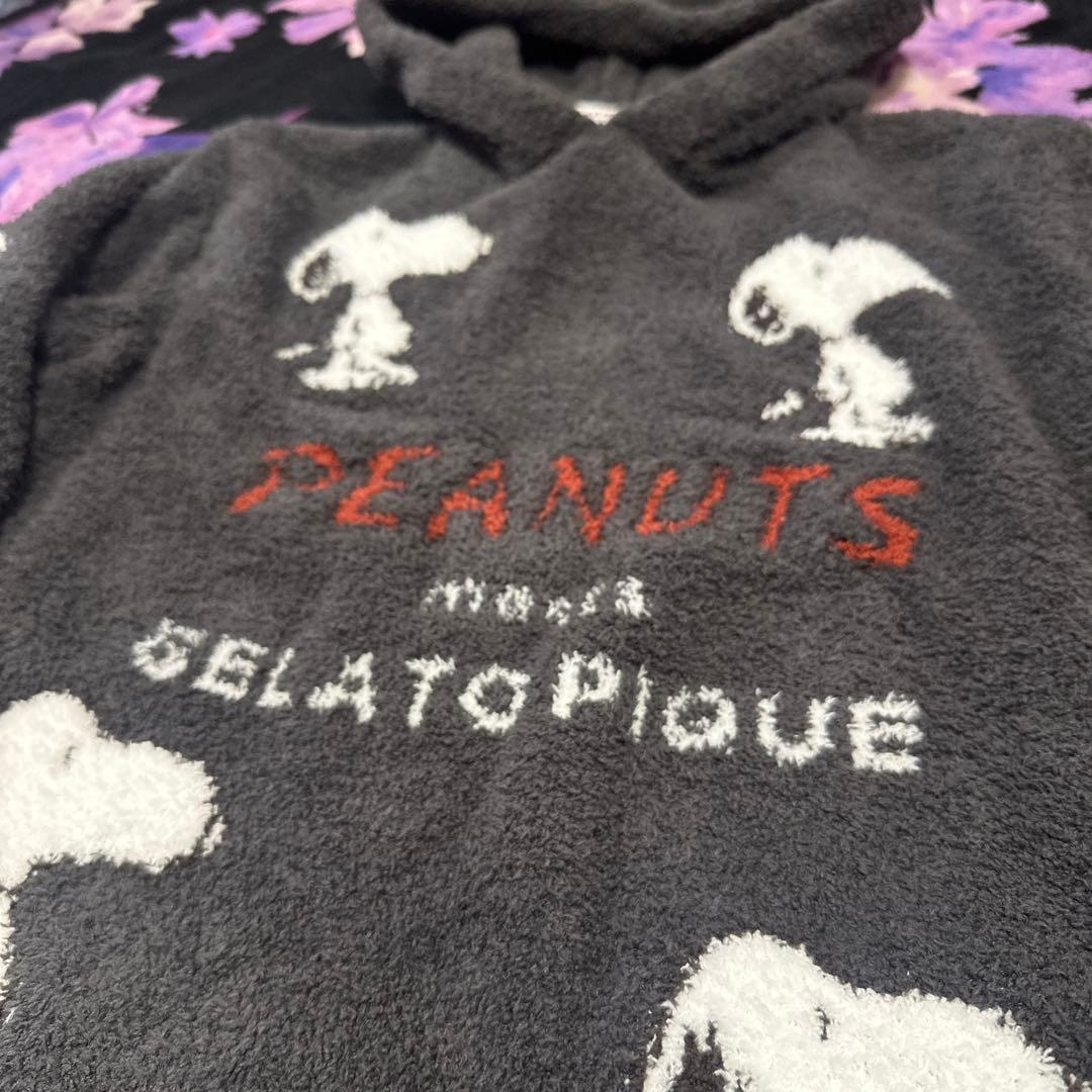 新品未使用 ジェラートピケ スヌーピー ルームウェア ワンピース