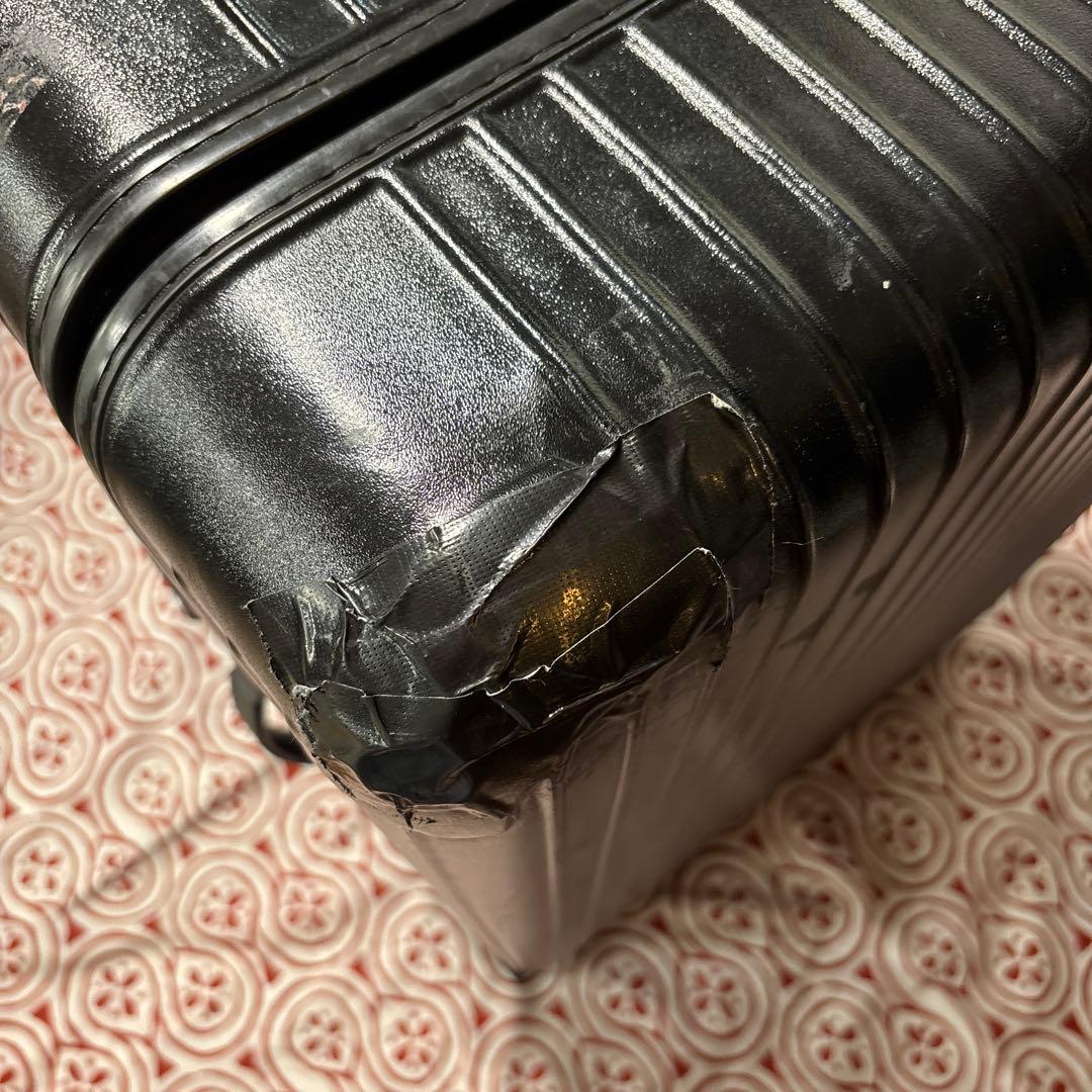 【破損】RIMOWA リモワ　サルサ　マットブラック スーツケース　4輪　87L