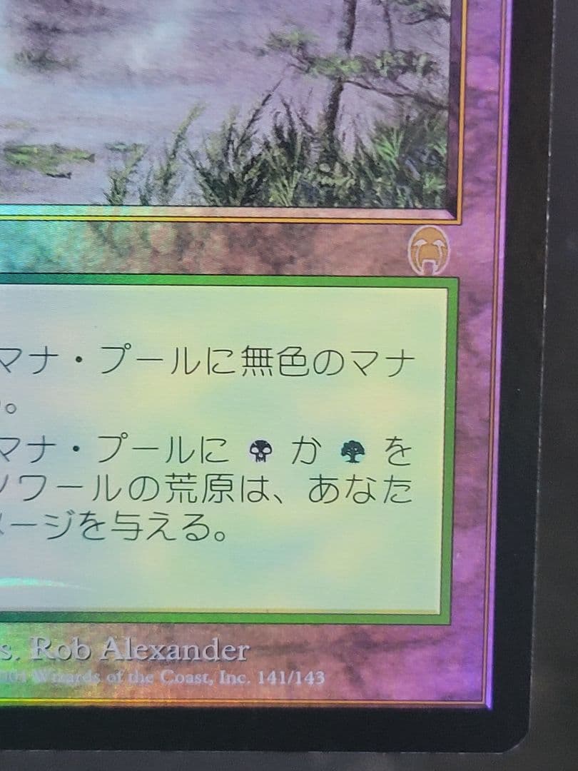 ラノワールの荒原/Llanowar Wastes　APC 日本語版 foil