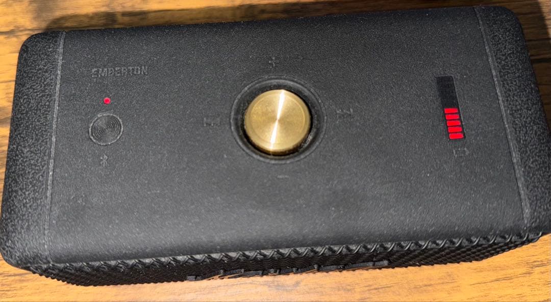 Marshall スピーカーEmberton ブラック&ブラス 連続再生20時間