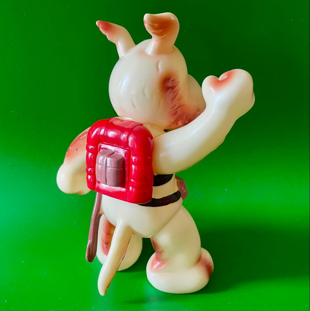 【珍品】当時物　マルザン　のらくろモール中隊長ソフビ　1969年　田川水泡