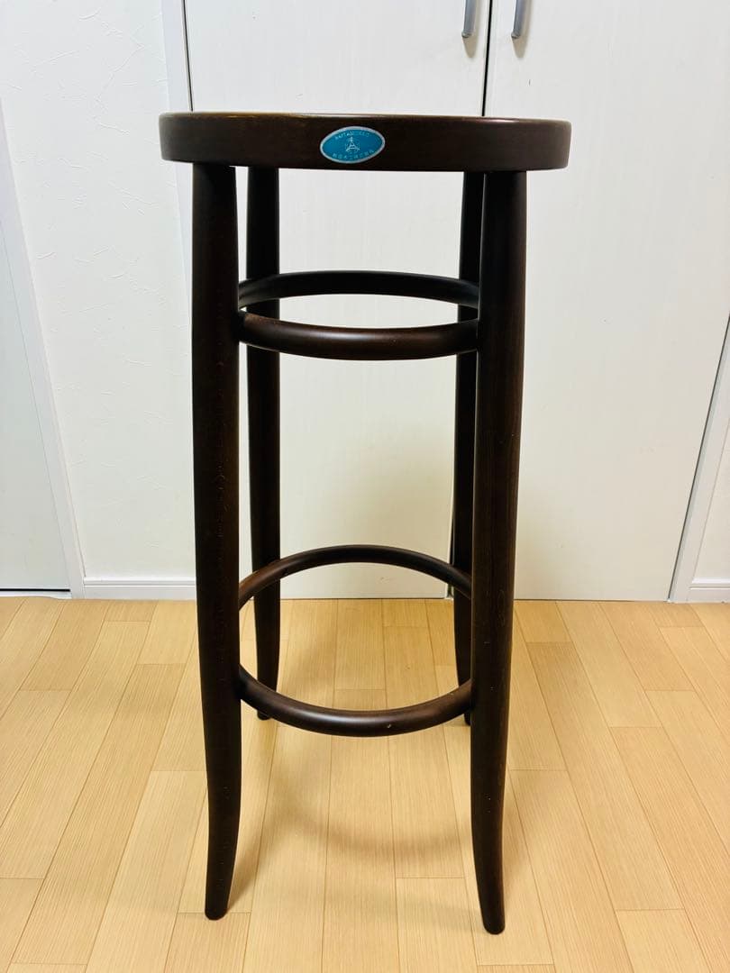 美品　最終価格　秋田木工　ベントウッド　カウンターチェア　曲げ木　ウォールナット