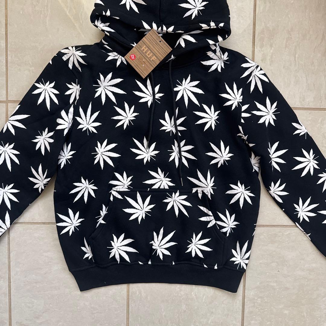 新品タグ付き HUF ハフパーカー長袖 LEAF PRINT HOODIE
