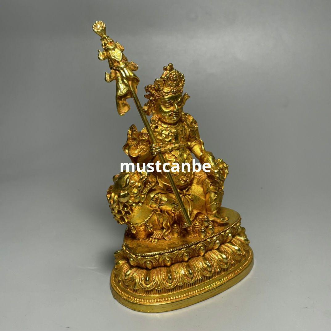 仏教美術 仏像 坐蓮多聞天神像 鎮宅辟邪 開運風水 招財 置物 工芸品 装飾品