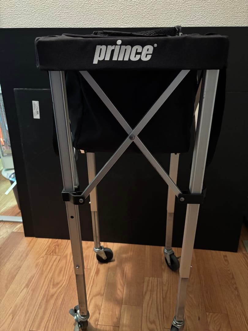 テニスボールバスケット　プリンス　キャスター付き