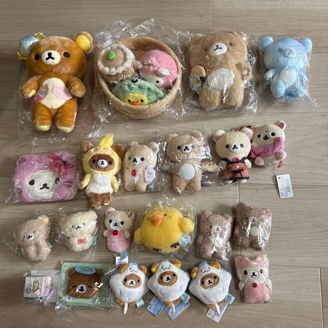 最終値段　リラックマ　コリラックマ　キイロイトリ　マスコット　ぬいぐるみセット