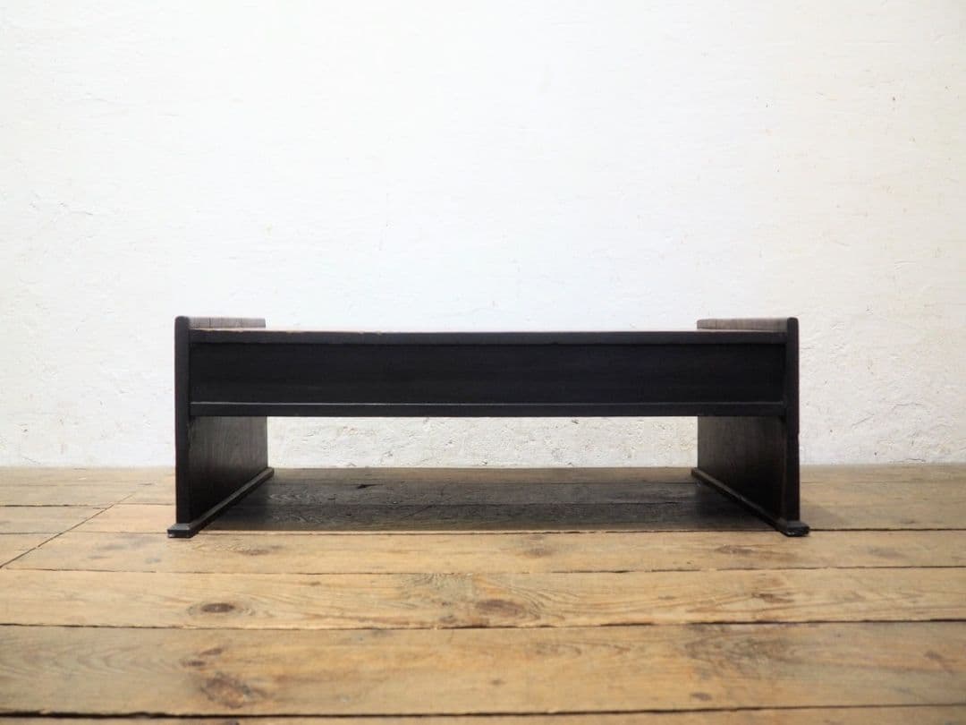 1266 アンティーク　抽斗3杯　欅の文机　一枚板　ローテーブル　レトロ　骨董