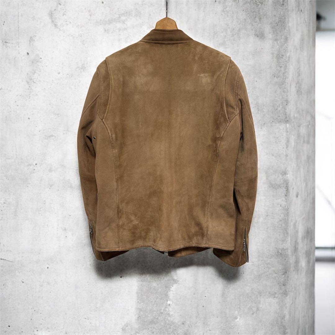 レトログレード スエードレザー シングルライダースジャケット 上野商会
