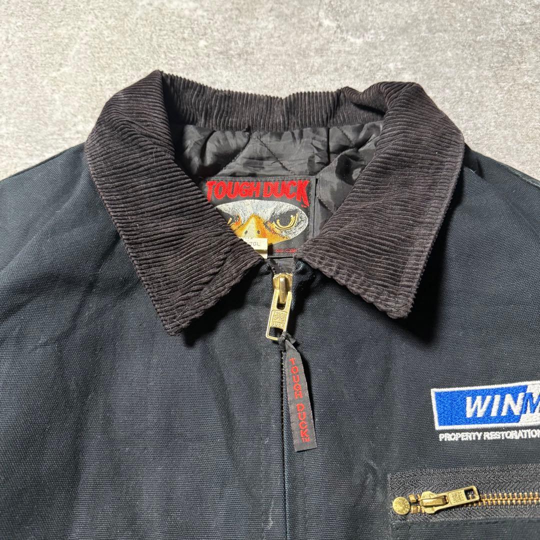TOUGH DUCK タフダック 襟コーズ ダックジャケット XL ブラック