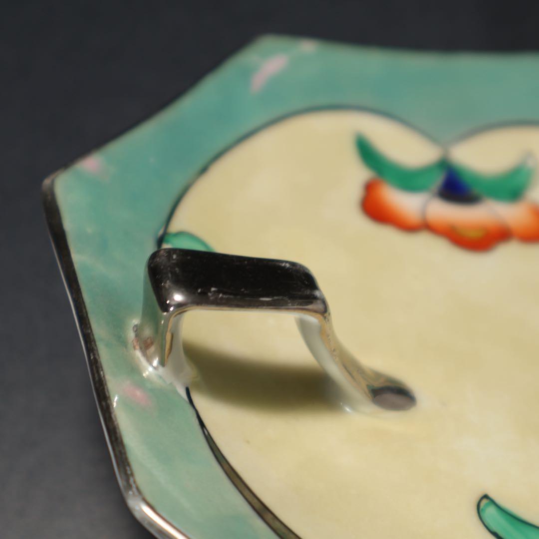 オールドノリタケ　ハンドル付八角皿　トレー　6R1549ダG