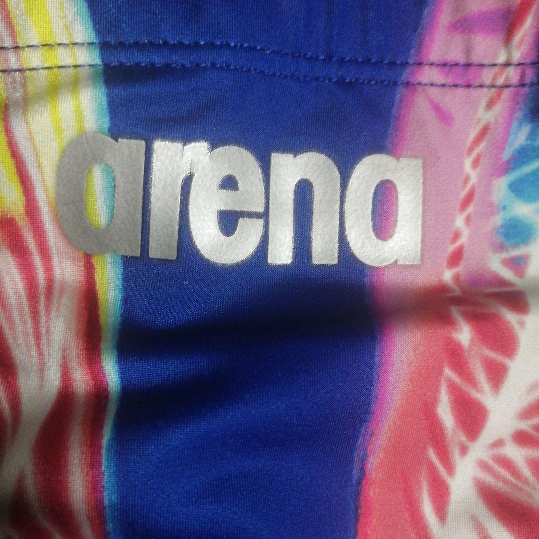 arena 初期nux 競泳水着 Lサイズ 青/マルチカラー　競パン
