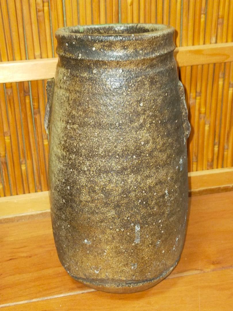 ♥古信楽　双耳　花瓶　信楽　古陶　骨董　古玩