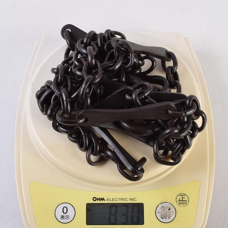 金工師　木村清五郎造　鉄製　さび色　板鎖　共箱　V　R9288