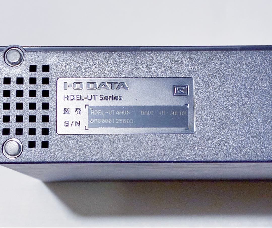 外付けハードディスク・ドライブ I-O DATA HDEL-UT4NVB 4TB HDD