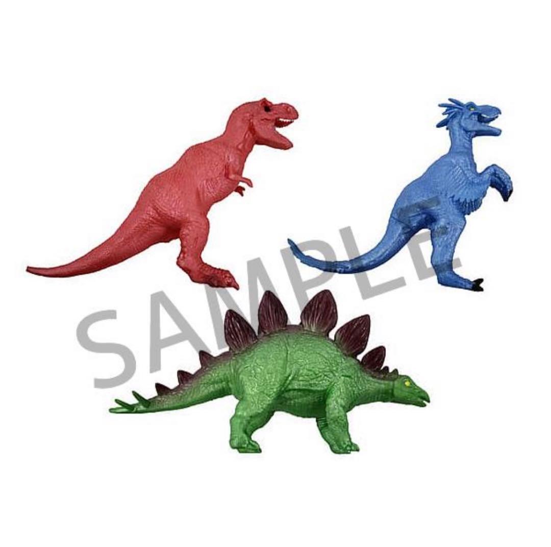 新品未開封　ティラノサウルス　ヴェロキラプトル　ステゴサウルス　メタリックカラー