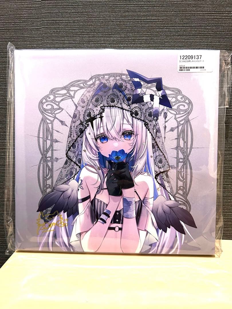 C106 コミケ　ホロライブ　天音かなた　箔押し　キャンバスアート