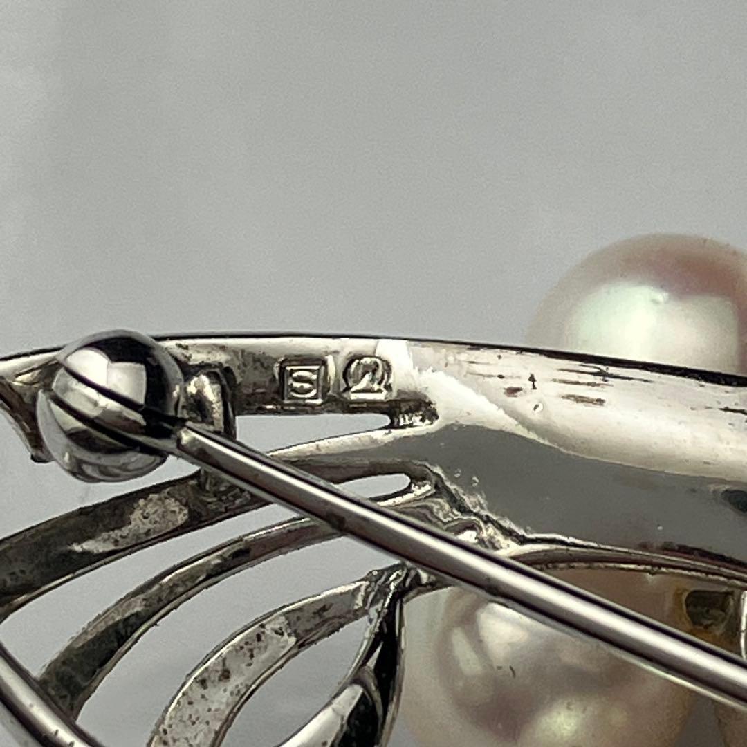 ミキモト あこや 本真珠 パール 5粒 ブローチ