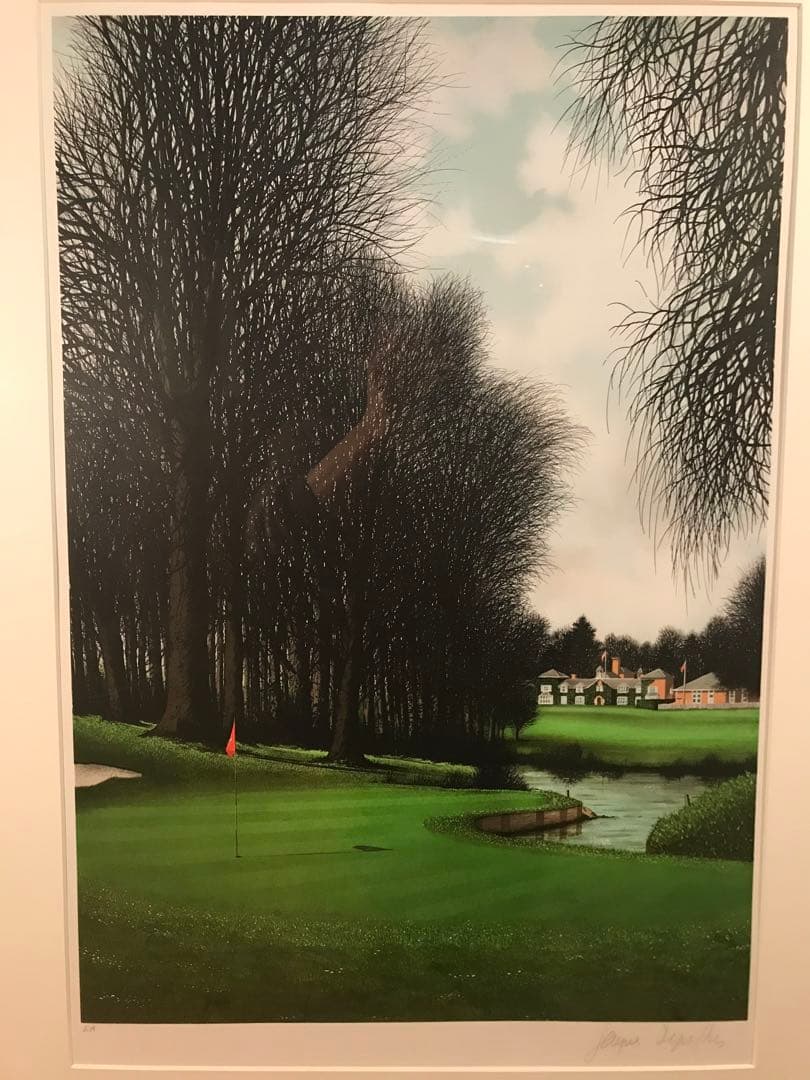 ロビーさま専用デペルト「ゴルフ場・リッチフィールドゴルフクラブ」リトグラフ２作品