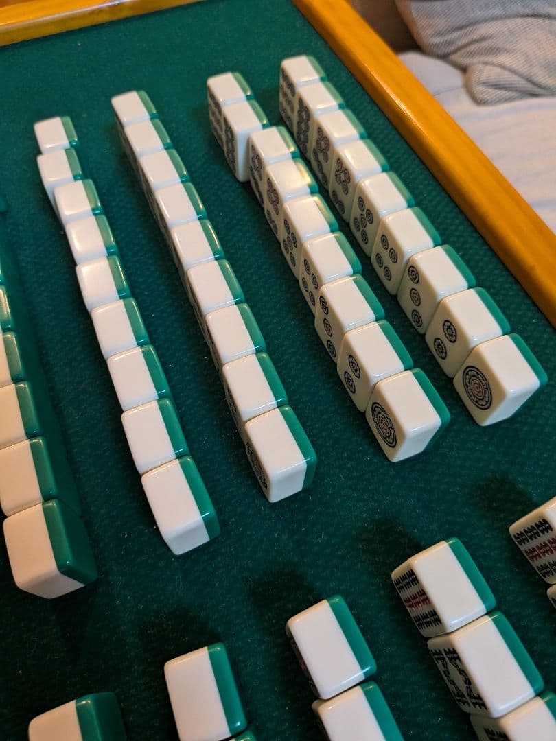 三栄製　関東書体 背緑　ジャンボ牌　下駄牌　レア