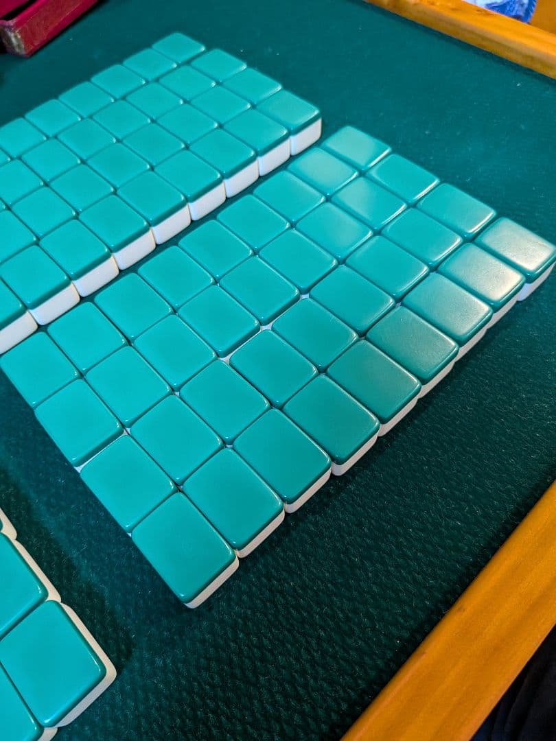 三栄製　関東書体 背緑　ジャンボ牌　下駄牌　レア