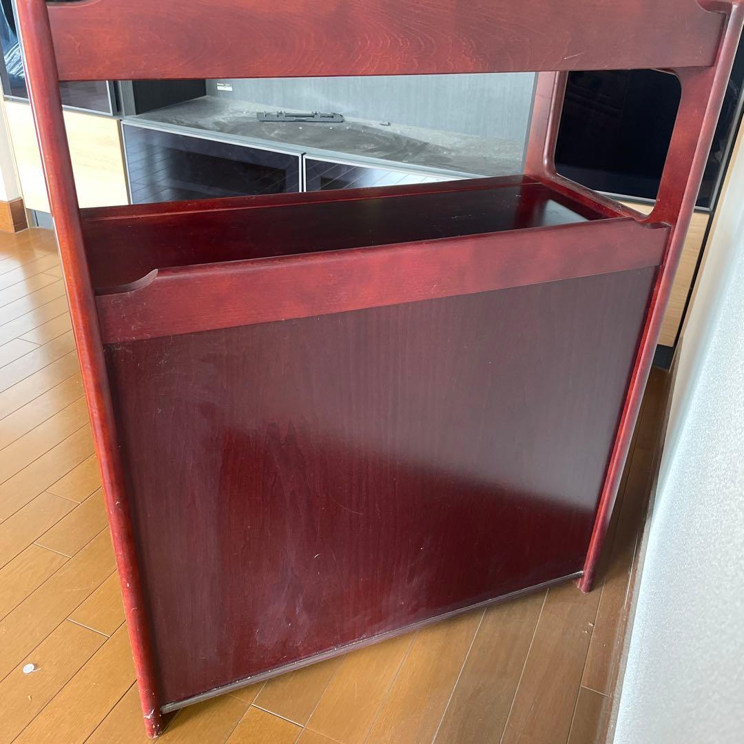 超お得 カリモク昭和レトロ 木製コンソールテーブル コールキャビネット古家具1点