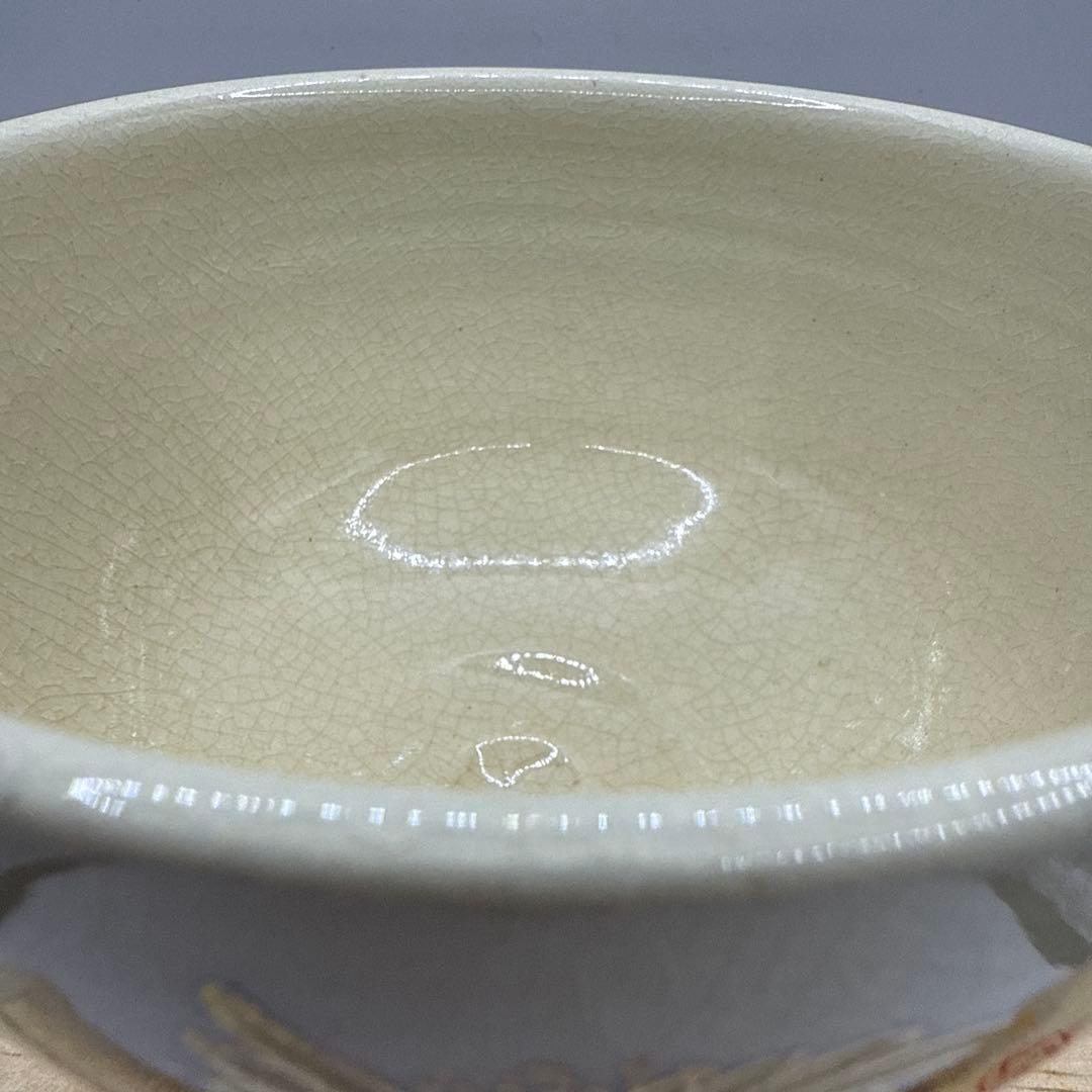 金色の鶴の茶碗 木箱付き