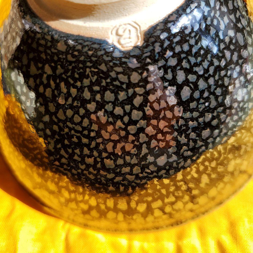 滴天目茶碗　和泉和法　 油滴天目茶碗　木箱入り 直径13センチくらい
