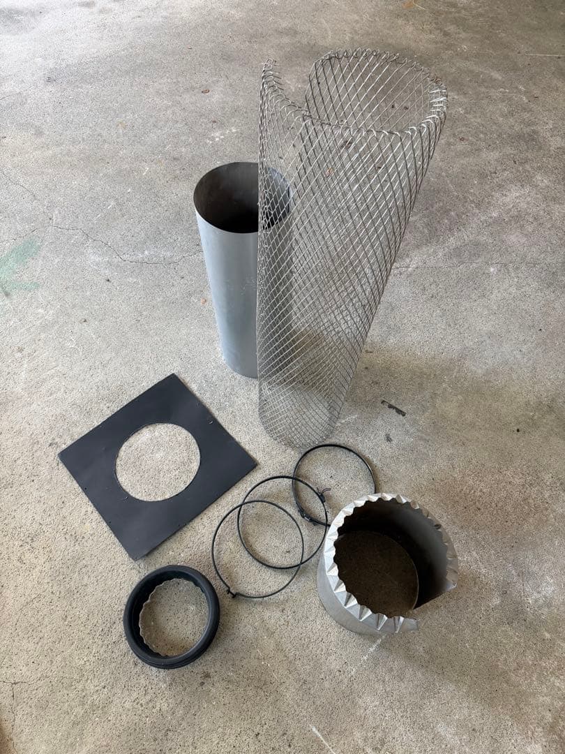 Ｋ 薪ストーブ　ヨツール　Ｆ３　煙突6本二重煙突3本　付属品他　JOTUL