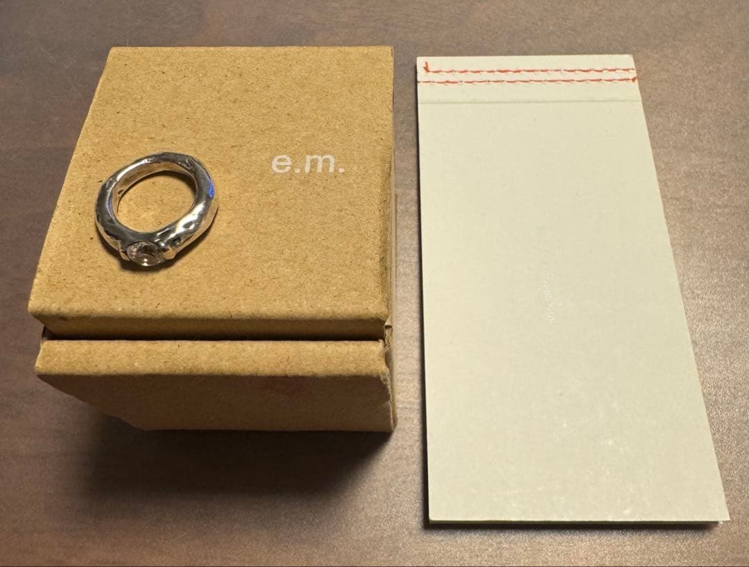 【匿名配送】イーエム★ジルコニア★シルバー★ピンキーリング★１号★e.m.