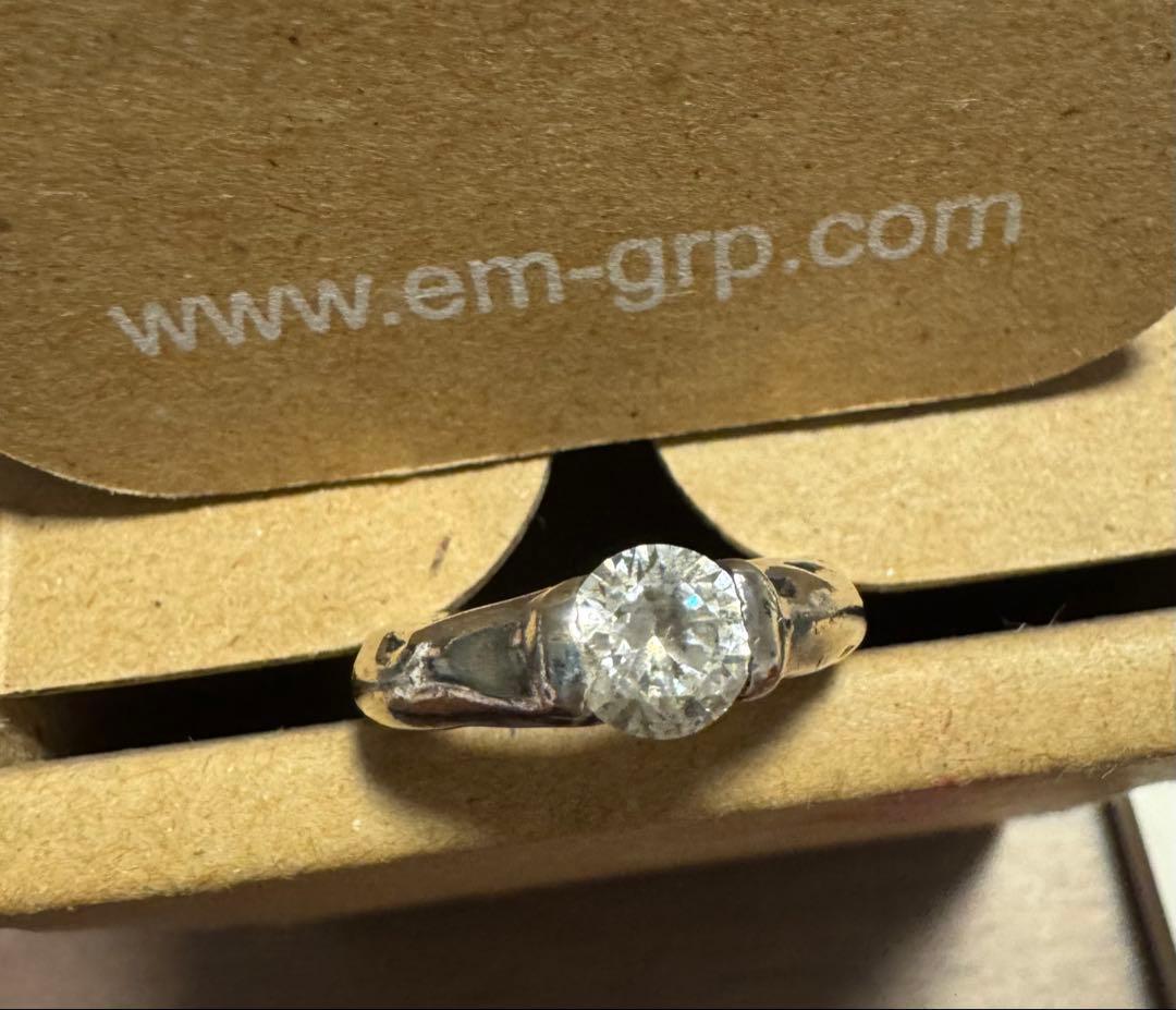 【匿名配送】イーエム★ジルコニア★シルバー★ピンキーリング★１号★e.m.