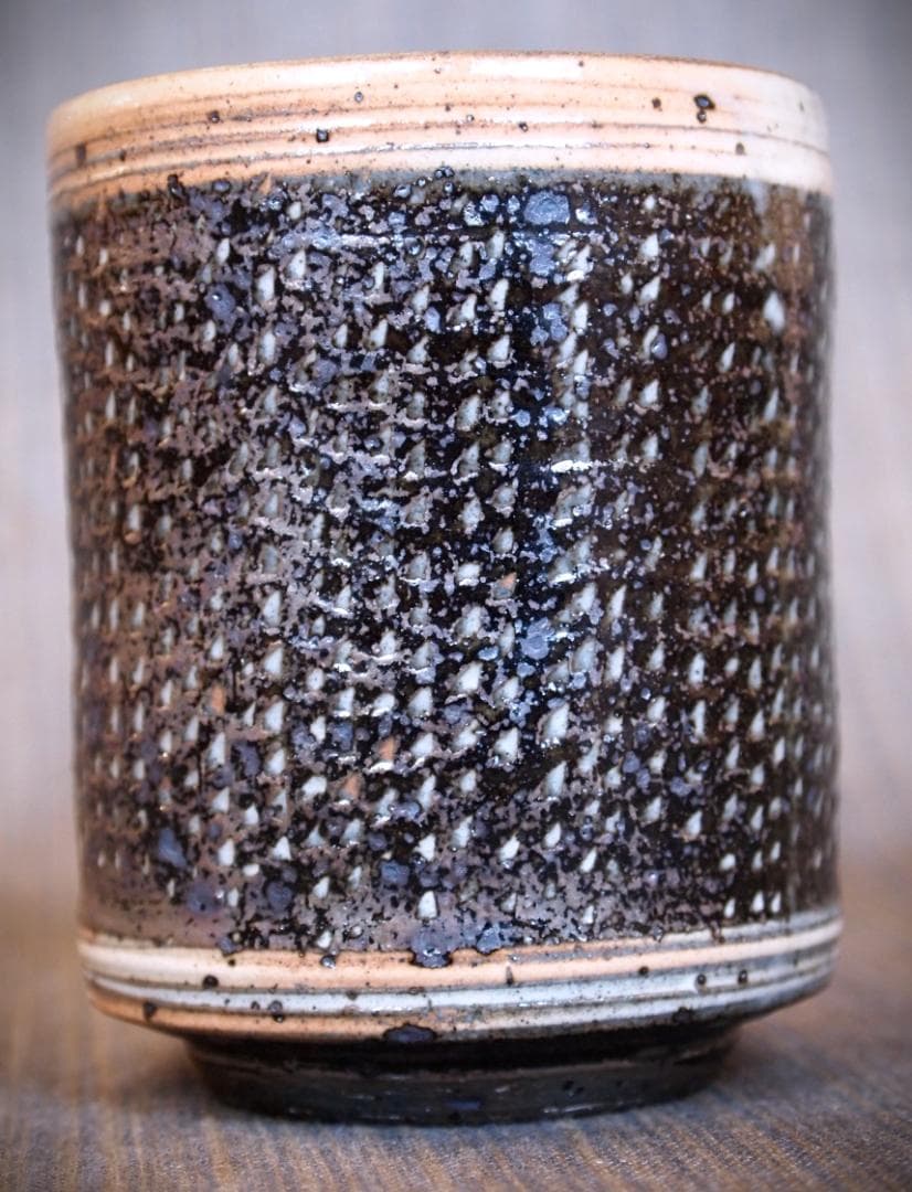 新作★中里太亀【師＆父：中里隆】三島唐津湯のみ