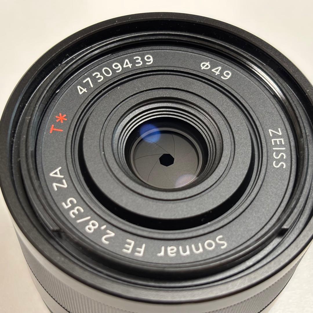SONY SEL35F28Z レンズフィルター付き